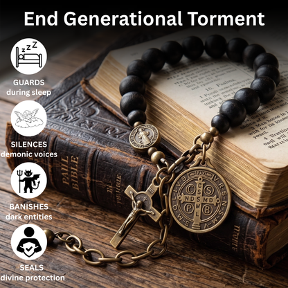 The Contra Malum Bracelet — St. Benedict Crucifix & Medal